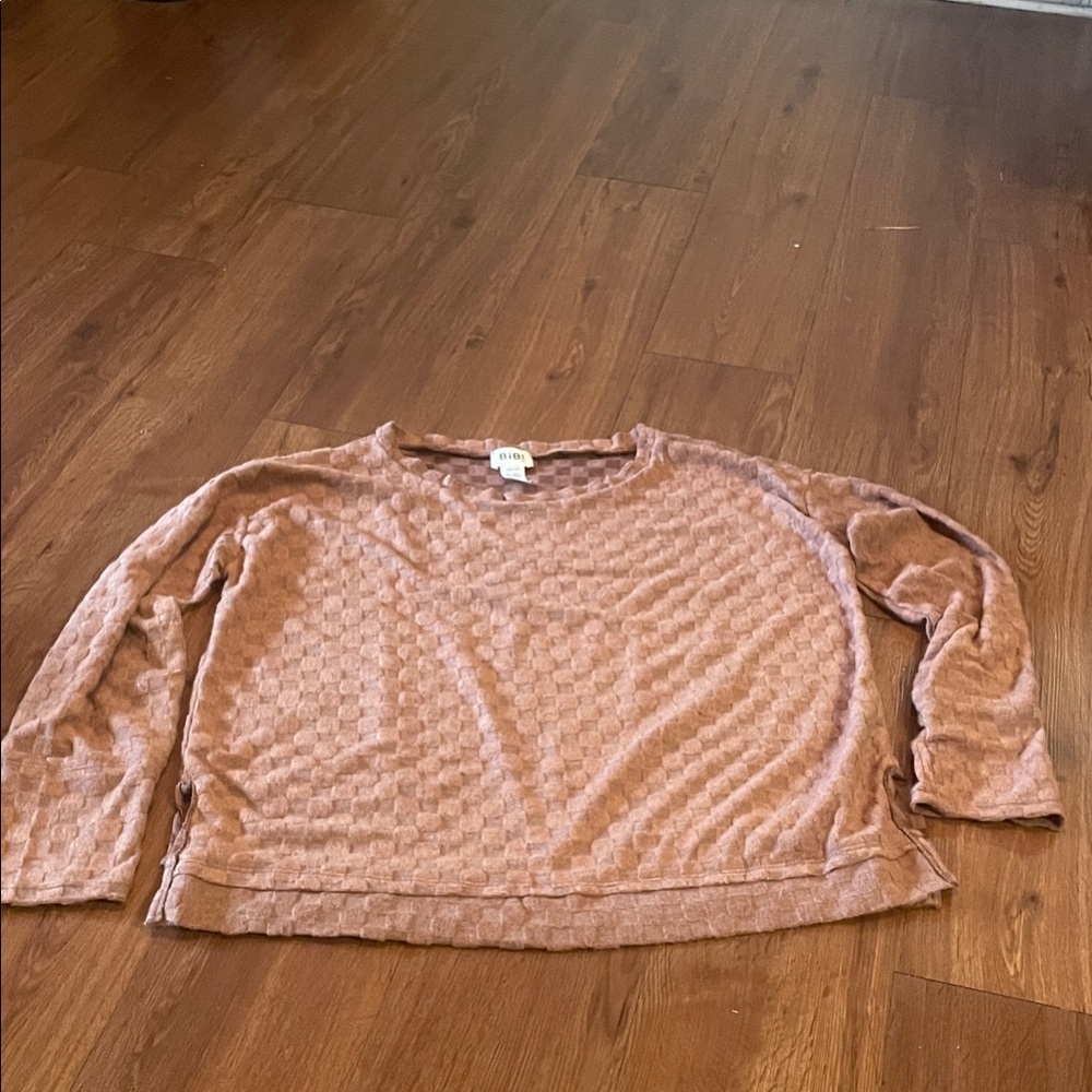 BiBi Warm Brown Knit Top